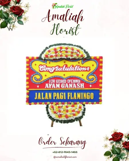 Sewa Papan Bunga Gistang